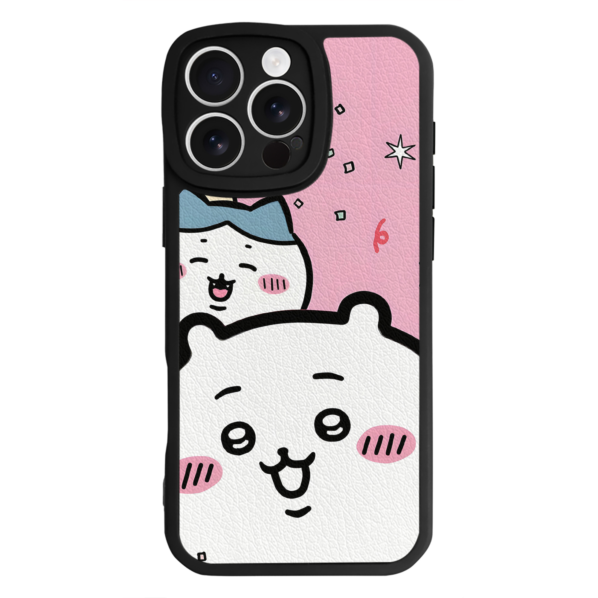 （画像用） ちいかわ Chii-kawa 【iPhone 16シリーズ対応】シリコンスマホケース（レザー調） 材質：シリコン